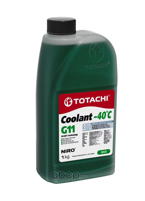 Охлаждающая жидкость TOTACHI NIRO COOLANT   Green   -40C   G11      1кг